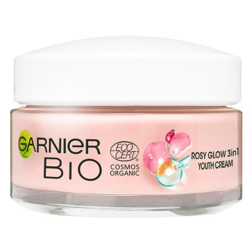 Garnier Bio Rosy Glow 3 u 1 krema za mlađi izgled kože, 50 ml - Vitashop