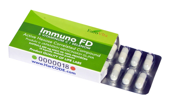 Immuno FD AHCC 10 kapsula, 500 mg AHCC u jednoj kapsuli