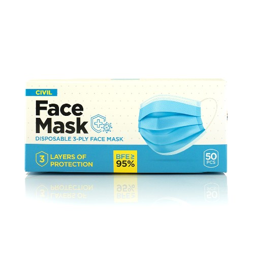 Zaštitne maske troslojne - 50 komada - Vitashop
