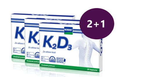 K2D3 - 20 kapsula - 2+1 GRATIS - Vitashop