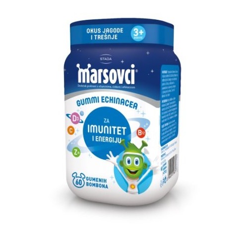 Marsovci Gummi Echinacea, 60 gumenih bombona - Vitashop