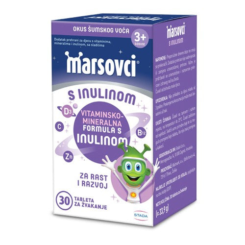 Marsovci Tablete s inulinom, 30 tableta - Vitashop