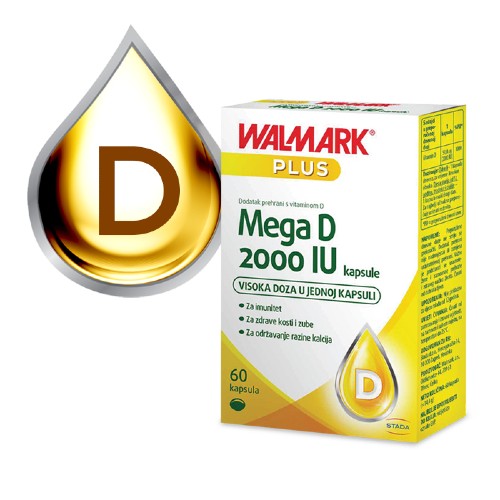 Walmark Mega D 2000 IU, 60 kapsula - Vitashop