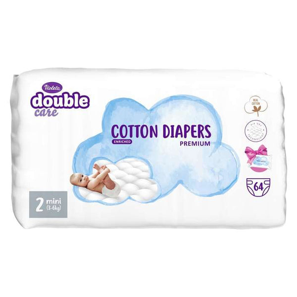 Pelene AIR DRY PREMIUM COTTON MINI 2 64-1-gratis maramice 99% voda 20 kom. - Vitashop
