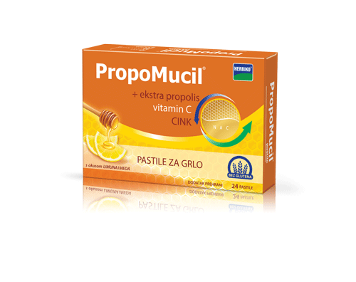 PropoMucil - 24 pastile, med i limun - Vitashop