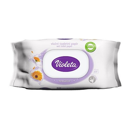 Violeta Toaletni vlažni papir s ekstraktom nevena, 60-1 - Vitashop