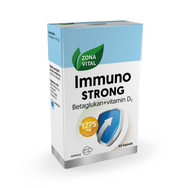 Zona Vital - Immuno Strong - Betaglukan + vitamin D3, 60 kapsula - Vitashop